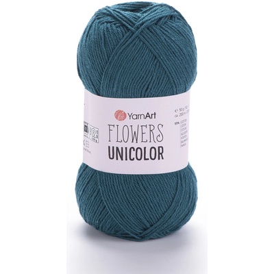 Yarn Art Flowers Unicolor 757 smaragdově zelená