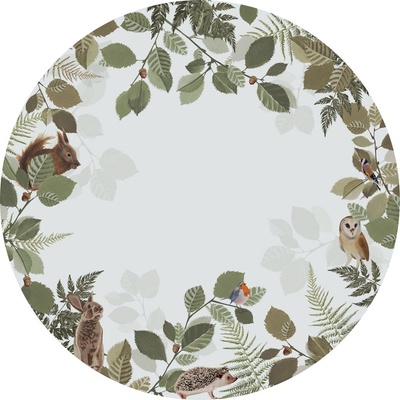 Esta Home 159082 Vliesová obrazová tapeta na zeď Forest Friends průměr 140 cm