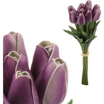 Autronic Tulipán pěnový, barva tm. fialová. Cena za 1 ks (ve svazku 10ks) KUM3410-PUR2, sada 20 ks