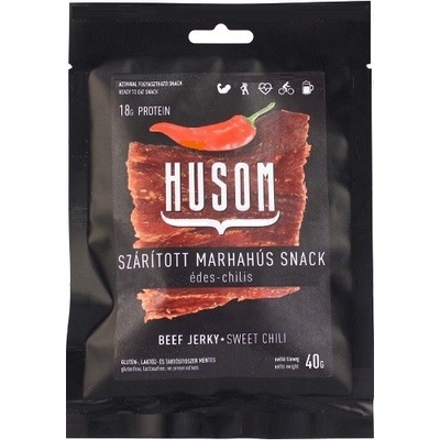 Husom Beef Jerky Sušené hovädzie mäso sladké chili 40 g