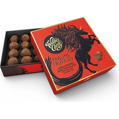 Willie's Cacao 70% hořké Truffles s mořskou solí 110 g