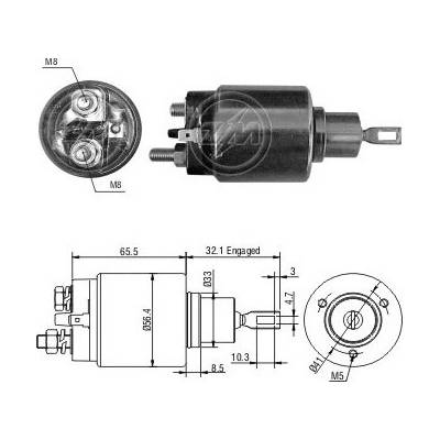 Spínač startéru Bosch 0001218152, 0331303165