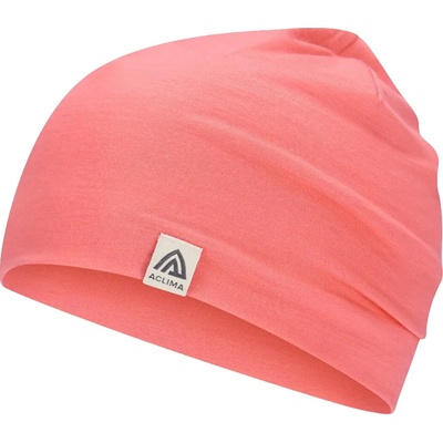 Aclima LightWool Relaxed Beanie v odtieni sun kissed coral