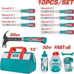 TOTAL Комплект дърводелски инструменти total industrial, 10 части (tl ind tos230906)