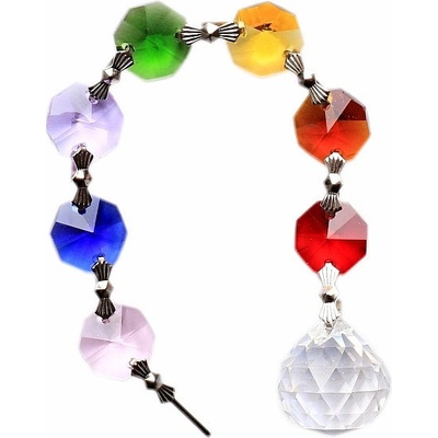 Nefertitis Jitřenka Feng Shui závěs do okna z barevných křišťálů NF4899 - cca 20 cm