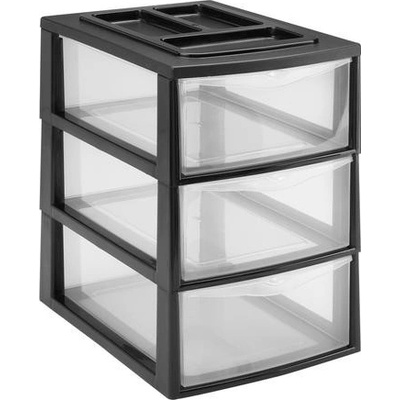 Heidrun Plastový regál 3 zásuvky 38x27x38cm – Zboží Dáma