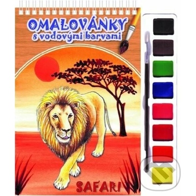 Safari Omalovánky s vodovými barvami