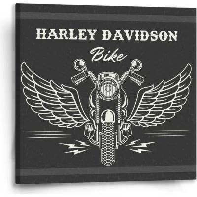Sablio Obraz Harley-Davidson S křídly - 50x50 cm