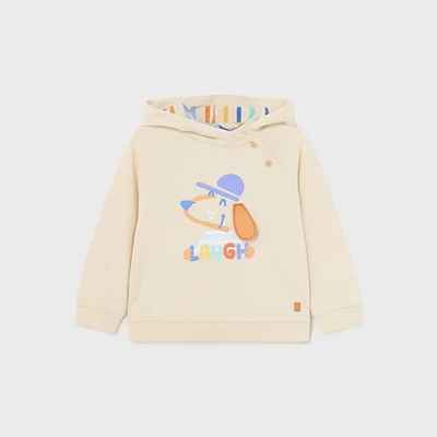MAYORAL Суичър без цип play кремав цвят за бебе момче Mayoral с кученце