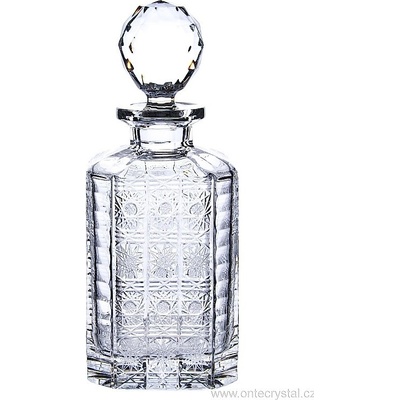 ONTE CRYSTAL Broušená karafa na whisky Klasika 800ml