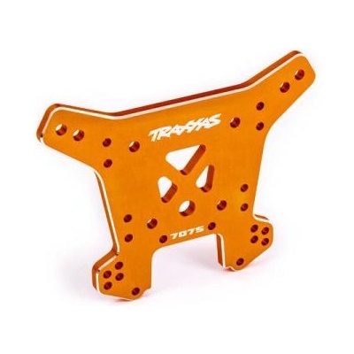 Traxxas задна алуминиева амортисьорна кула, анодизирана в оранжево (за Sledge)