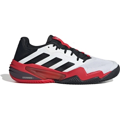 adidas Мъжки маратонки Adidas Barricade Tennis Shoes Mens - Wht/Blck/Red