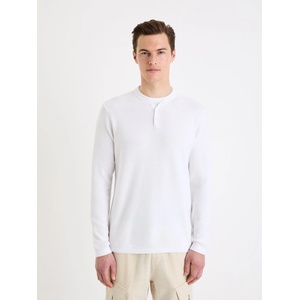 Celio Бял мъжки пуловер Celio henley Genicolo Celio | Byal | МЪЖЕ | L