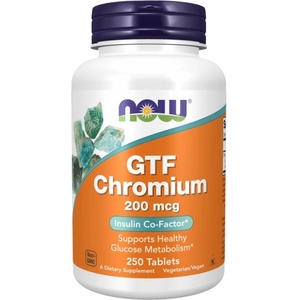 NOW GTF Chromium 200 mcg [250 Таблетки]