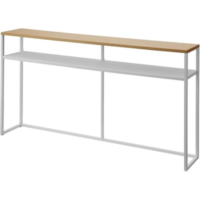 YAMAZAKI Tower konzolový stolek light /hnědá/bílá – Zboží Dáma