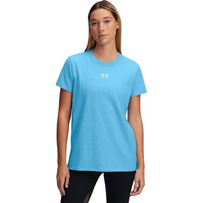 Under Armour Дамска тениска Under Armour Ua Rival Core Ss T-Shirt Womens - Ether Blue/Wht