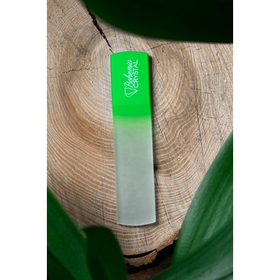 Bohemia Skleněná škrabka na paty světle zelená