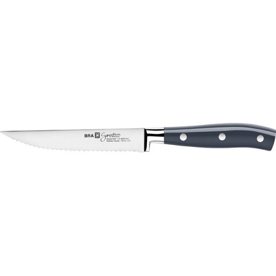 BRA Nůž steakový 12 cm SIGNATURE, rukojeť šedá