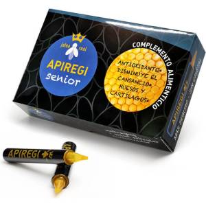 Artesania Agricola Jalea real Apiregi senior/ Пчелно млечице за възрастни/ Жизненост и силен имунитет, 20 бр. ампули за пиене Artesania (044362 (145003) AA)