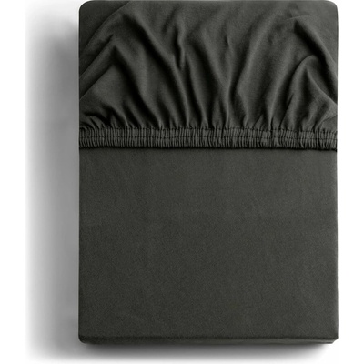 Restilo Tmavosivá napínacia plachta jersey Amber 160x200