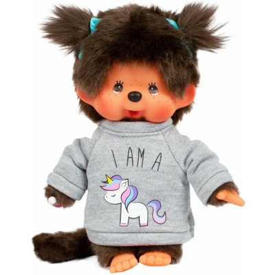 Sekiguchi Mončičák Monchhichi oblečení v mikině s jednorožcem 243846