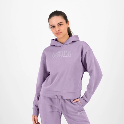 Puma dámska mikina s kapucňou fialová