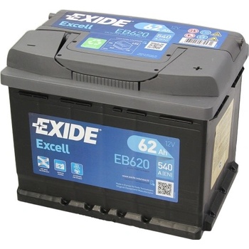 Exide Excell 12V 62Ah 540A EB620