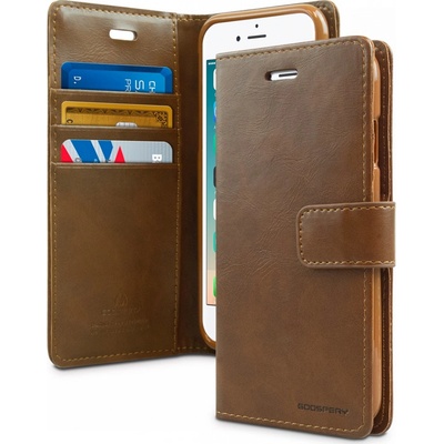 Mercury iPhone 7 Plus 8 Plus Mercury Bluemoon Diary Brown