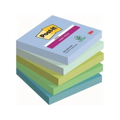 Post-it 3M Post-it® Super Sticky Notes, OASIS, 76x76mm, 5x90 cards