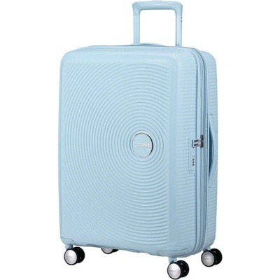 American Tourister SOUNDBOX Spinner67 EXP Pastel Blue 71,5 L petrolejová