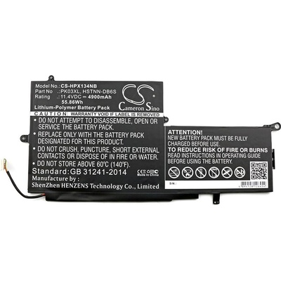 Cameron Sino Батерия за лаптоп HP HSTNN-DB6S PK03XL for Spectre Pro X360, 11, 4V 4900mAh CAMERON SINO (CS-HPX134NB)