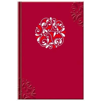 BB ART Notes Folk vzor červený – Hledejceny.cz