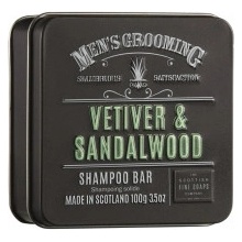 Scottish Fine Soaps pánský tuhý šampon Vetiver a Santalové dřevo 100 g