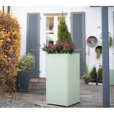 Herstera Cube Kvetináč 50x50x100 cm HG08977101 bledozelený