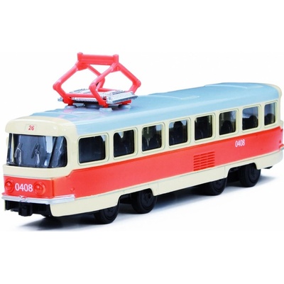 Rappa Kovová česká retro tramvaj 16 cm PRAGUE