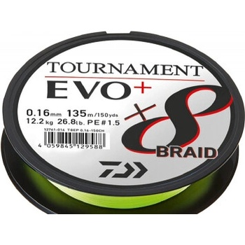 Daiwa šnúra Tournament 8 braid EVO 135m 0,14mm