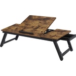 SONGMICS Laptop Table for Bed, MDF, Bamboo, Height Adjustable, 71 x 23 cm - LLD110B01 (LLD110B01)
