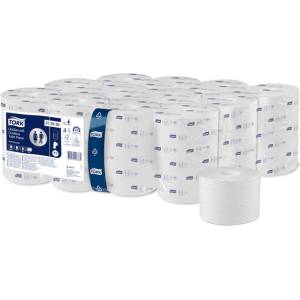 Tork OptiServe®Advanced двуслойна бяла тоалетна хартия без сърцевина T7 - 24 бр