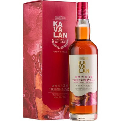 Kavalan Triple Sherry Cask 40% 0,7 l (kartón)