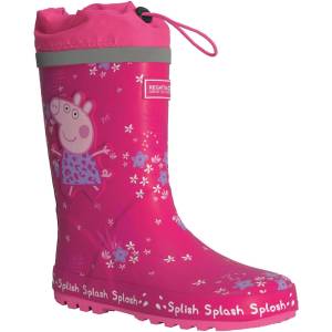 Regatta Гумени ботуши Regatta Peppa Pig Splash Wellington - PinkFusTrop