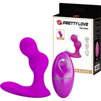 Image 1 of Pretty Love Terrance Anal Vibrator with Remote Control Purple