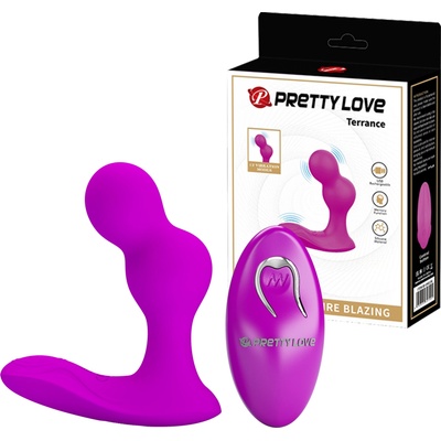 Pretty Love Terrance Anal Vibrator with Remote Control Purple