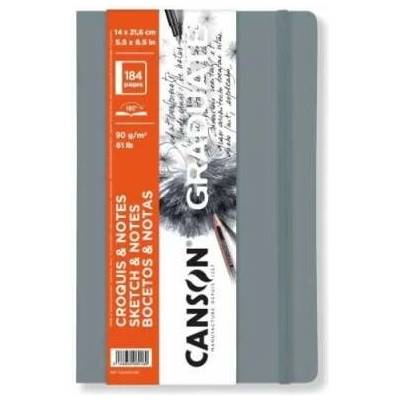 Canson Skicár 14 x 21,6cm Graduate Art Book Sketch and Note knižná väzba 90g/m2 184 listov