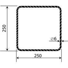 Třmínek R6 250 x 250 mm