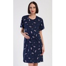 Vienetta dámska nočná košeľa materská Bocian Modrá tmavo