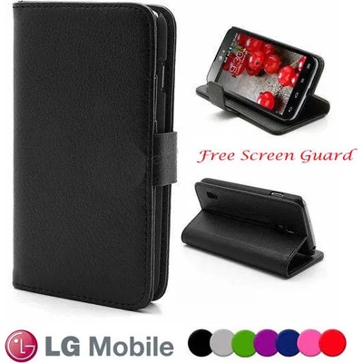 LG Optimus L7 II Dual P715 Wallet Калъф + Протектор