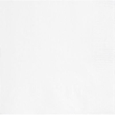 Unique Ubrousky papírové bílé 25x25cm 20ks