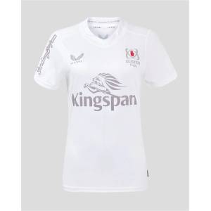 Castore Дамска футболна фланелка Castore Ulster Home Shirt 2024 2025 Womens - White