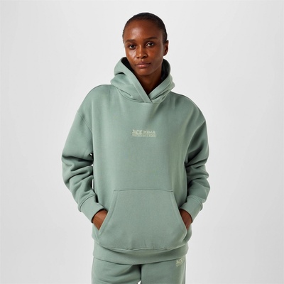 Jack Wills Суичър Jack Wills Women's JW Embroidered Logo Hoodie - Iceberg Green