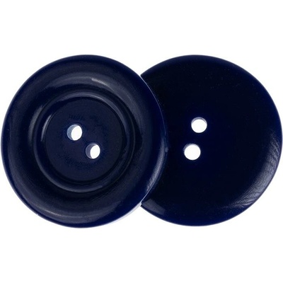 Knoflíky Žirovnice Gombík 3,5 cm tmavo modrý, 366288H, súprava 3 ks